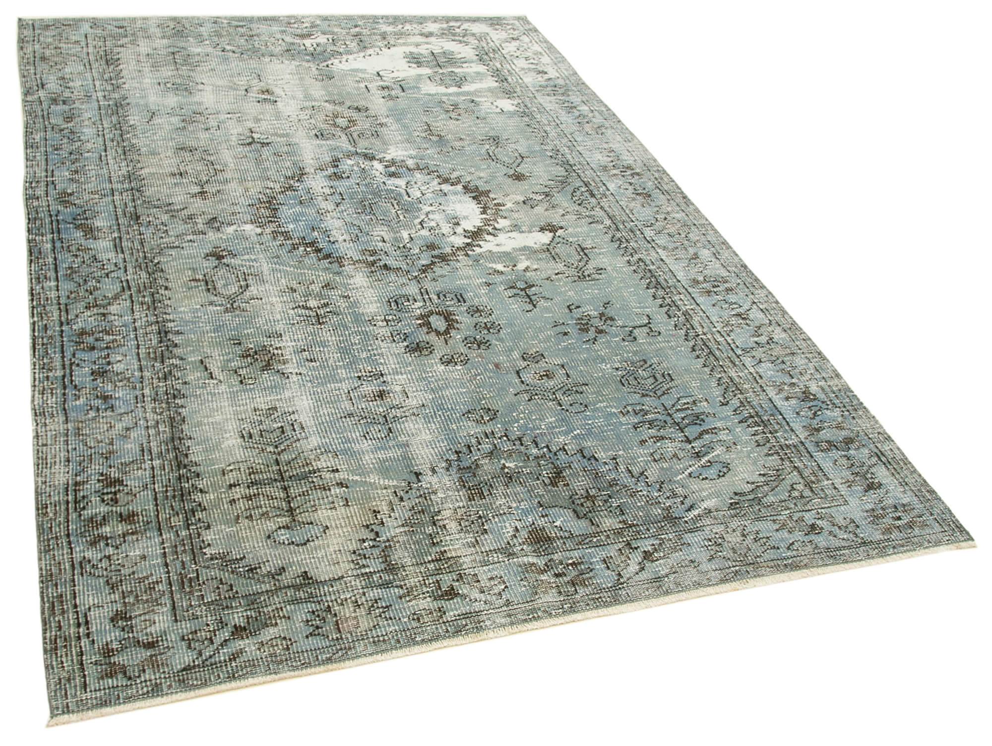 5 x 8 Blue Overdyed Rug - 5564