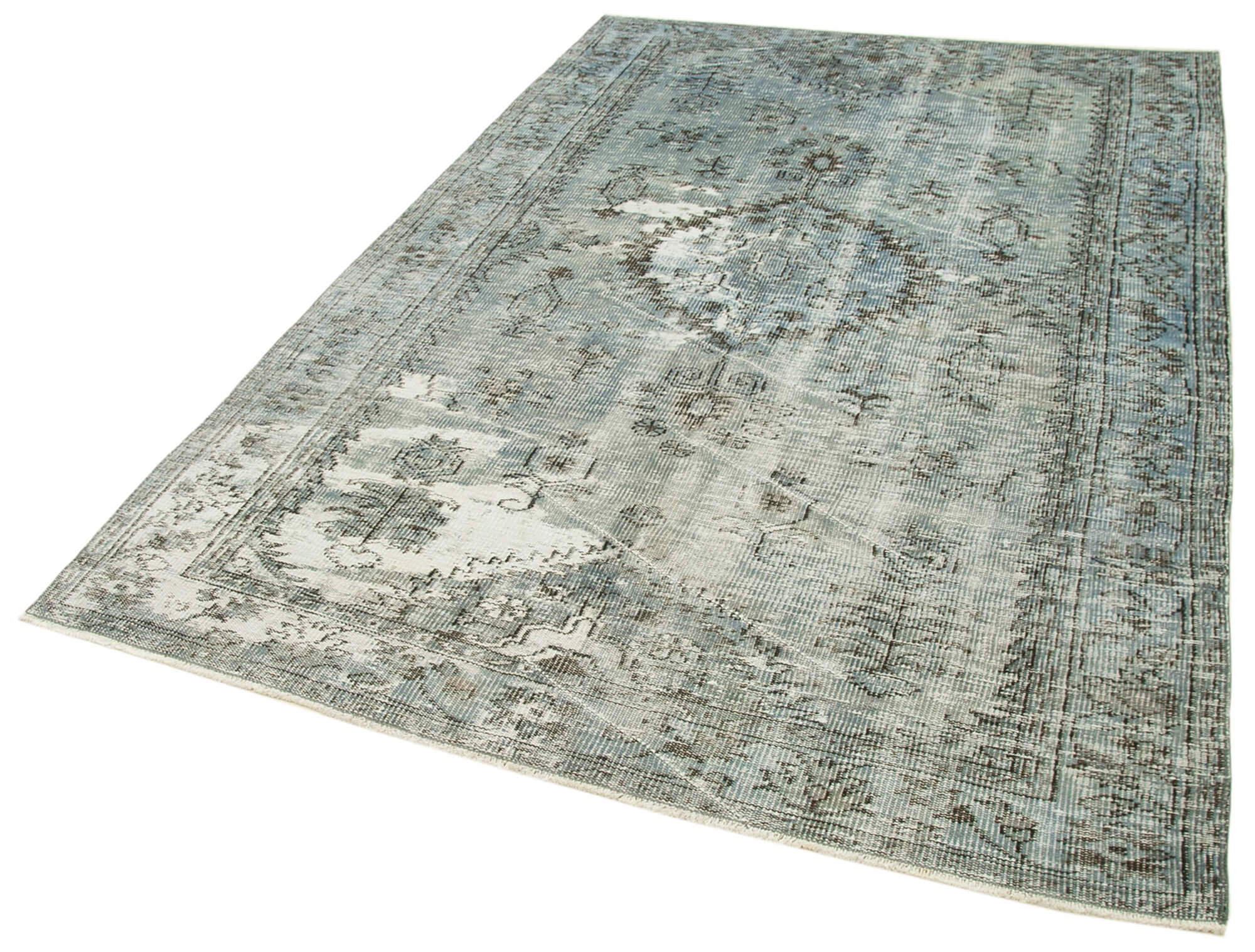 5 x 8 Blue Overdyed Rug - 5564