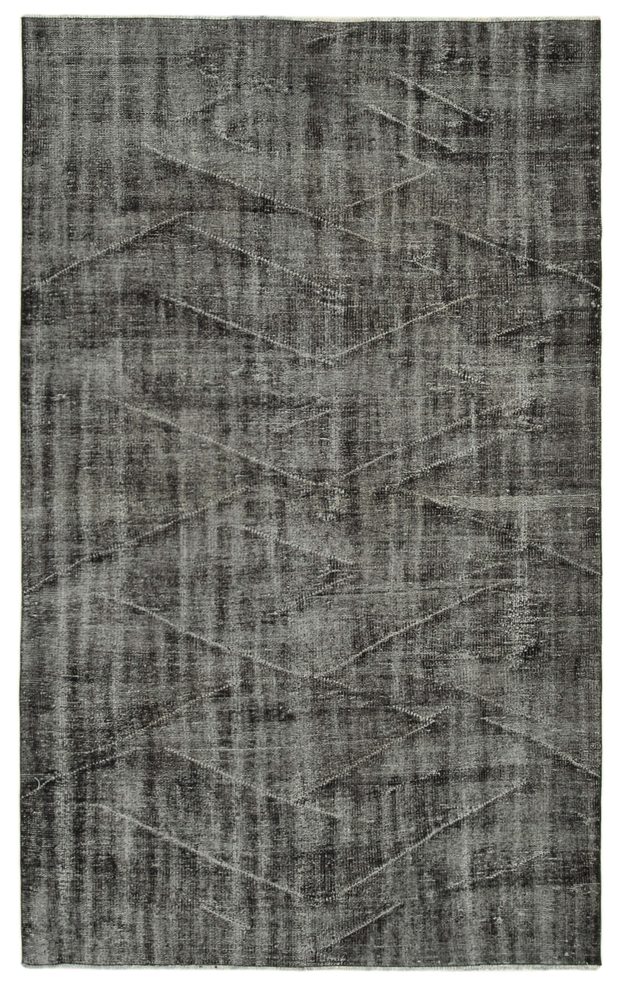 5 x 9 Black Overdyed Rug - 5567