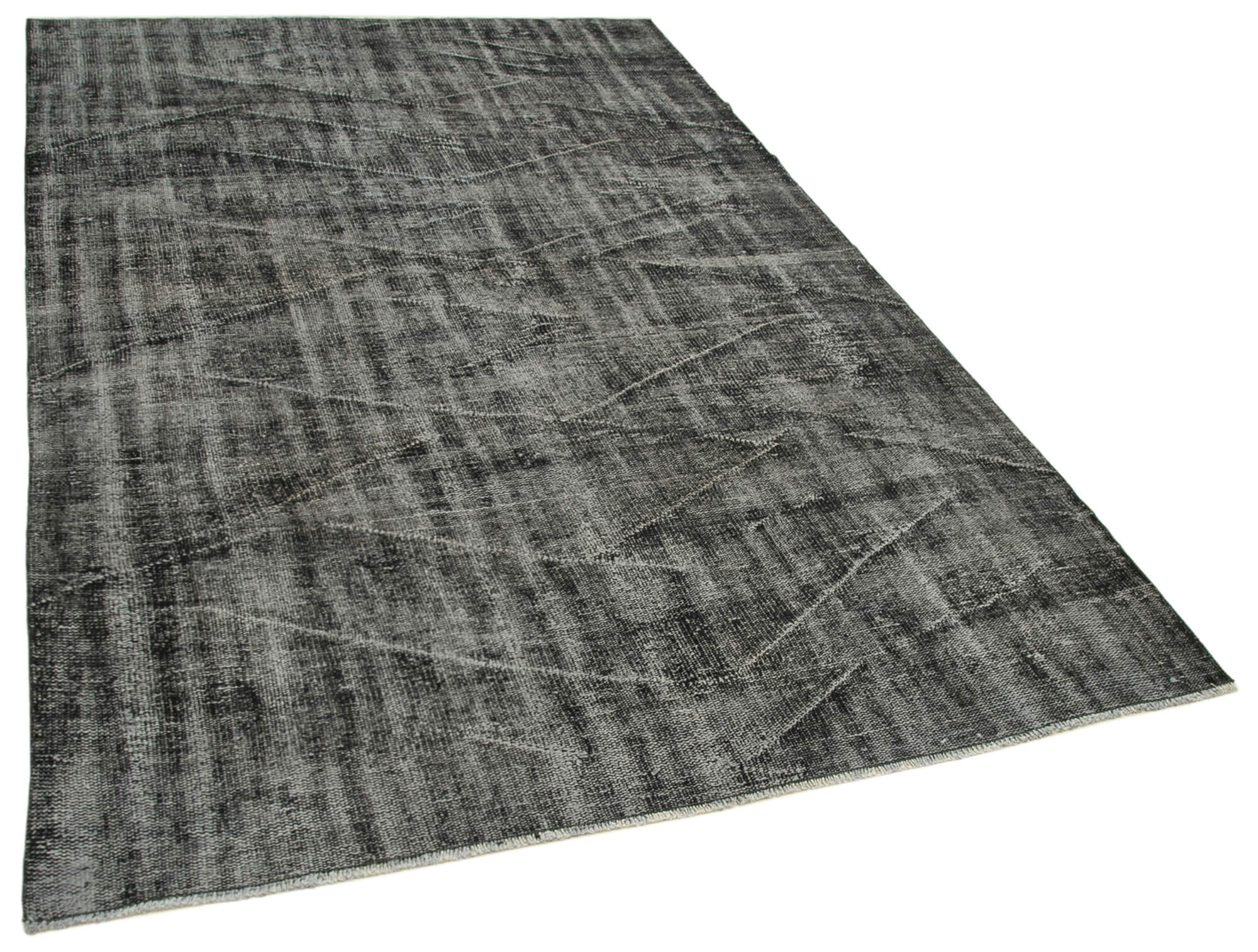 5 x 9 Black Overdyed Rug - 5567