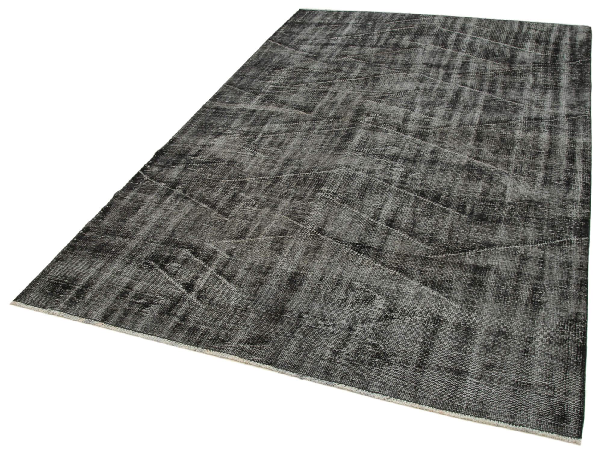 5 x 9 Black Overdyed Rug - 5567