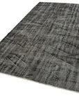 5 x 9 Black Overdyed Rug - 5567