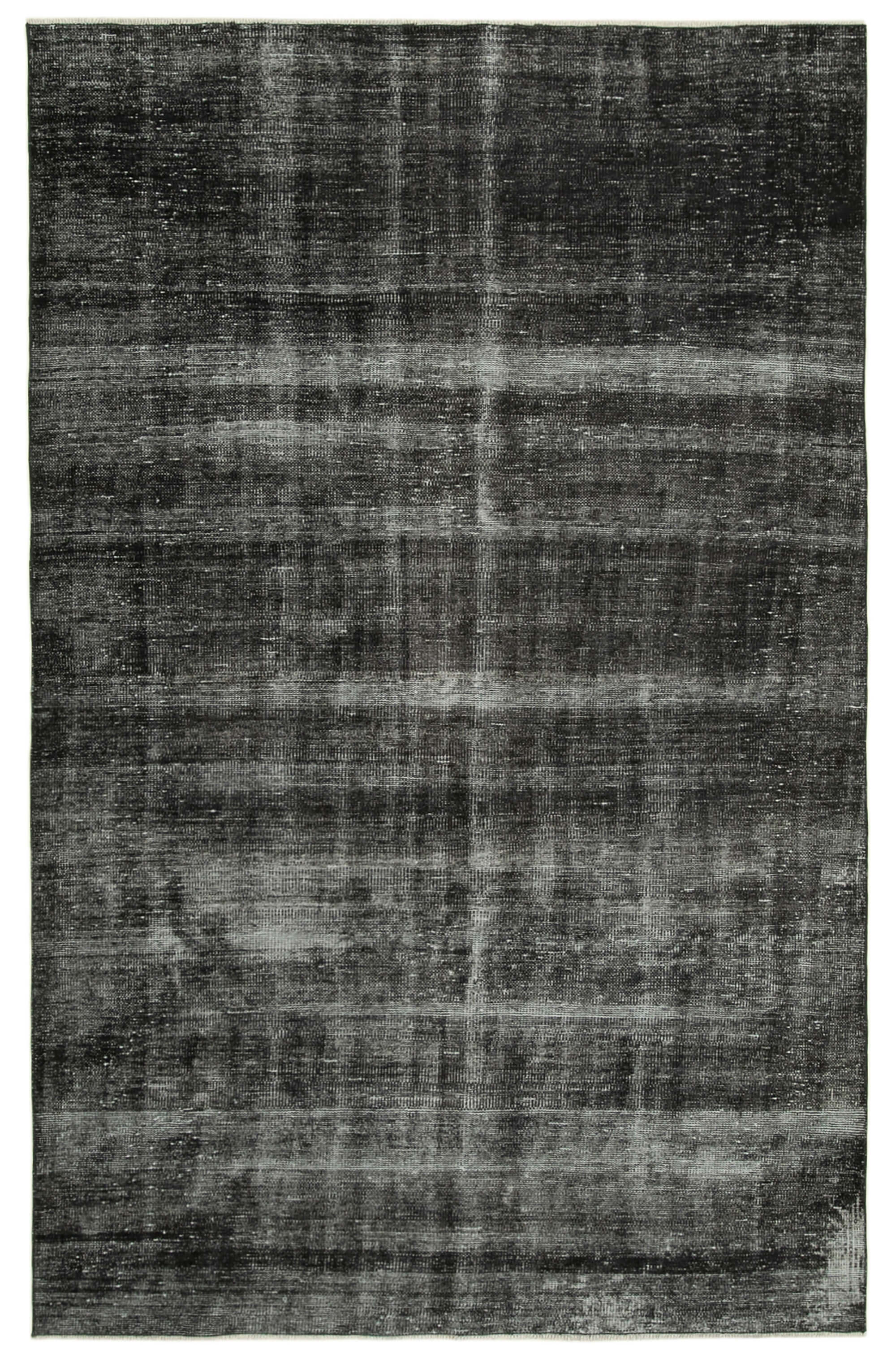 6 x 9 Black Overdyed Rug - 5570