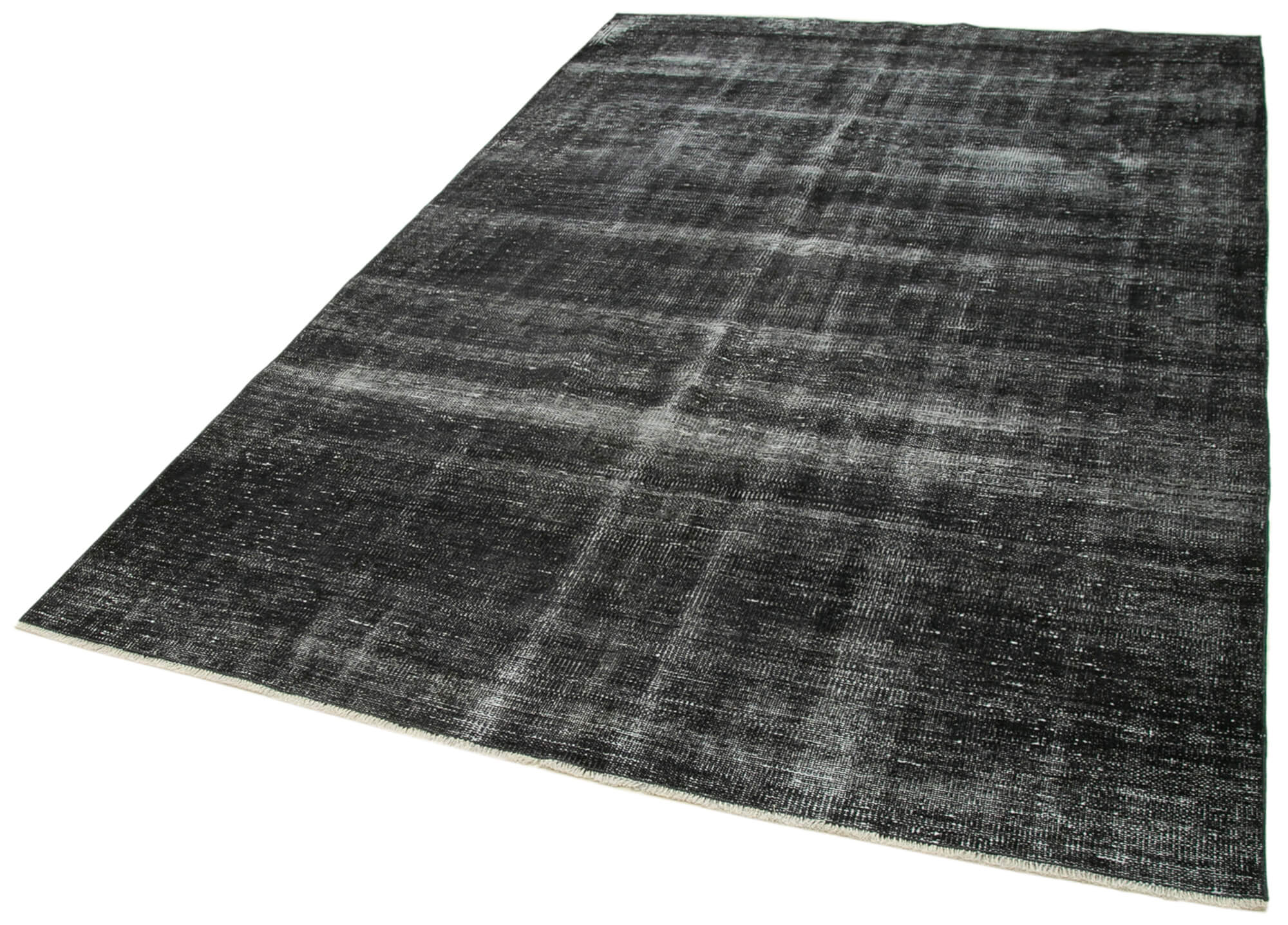 6 x 9 Black Overdyed Rug - 5570