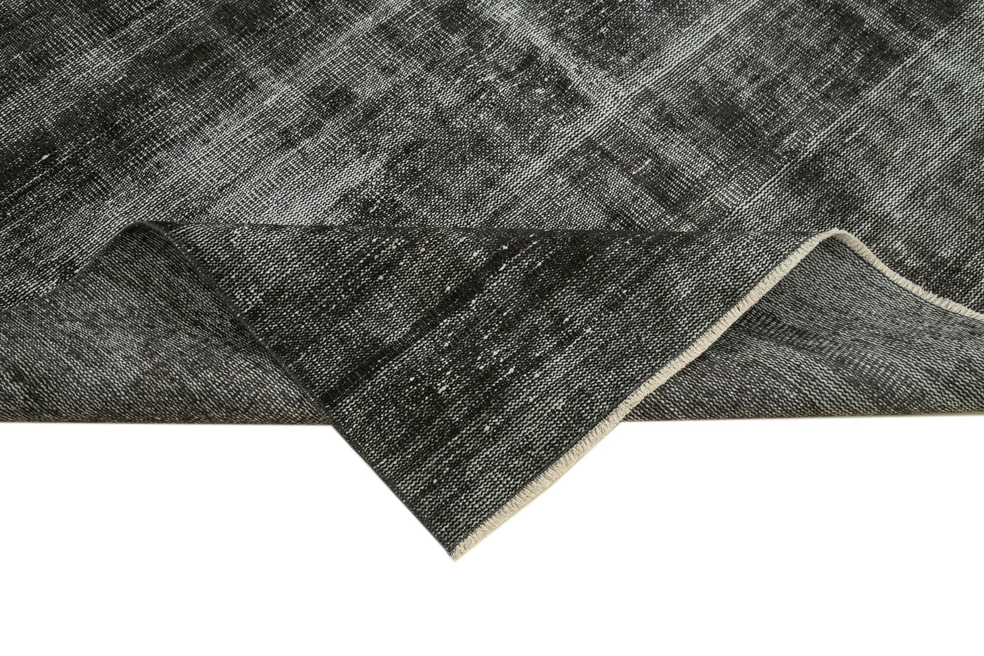 6 x 9 Black Overdyed Rug - 5570