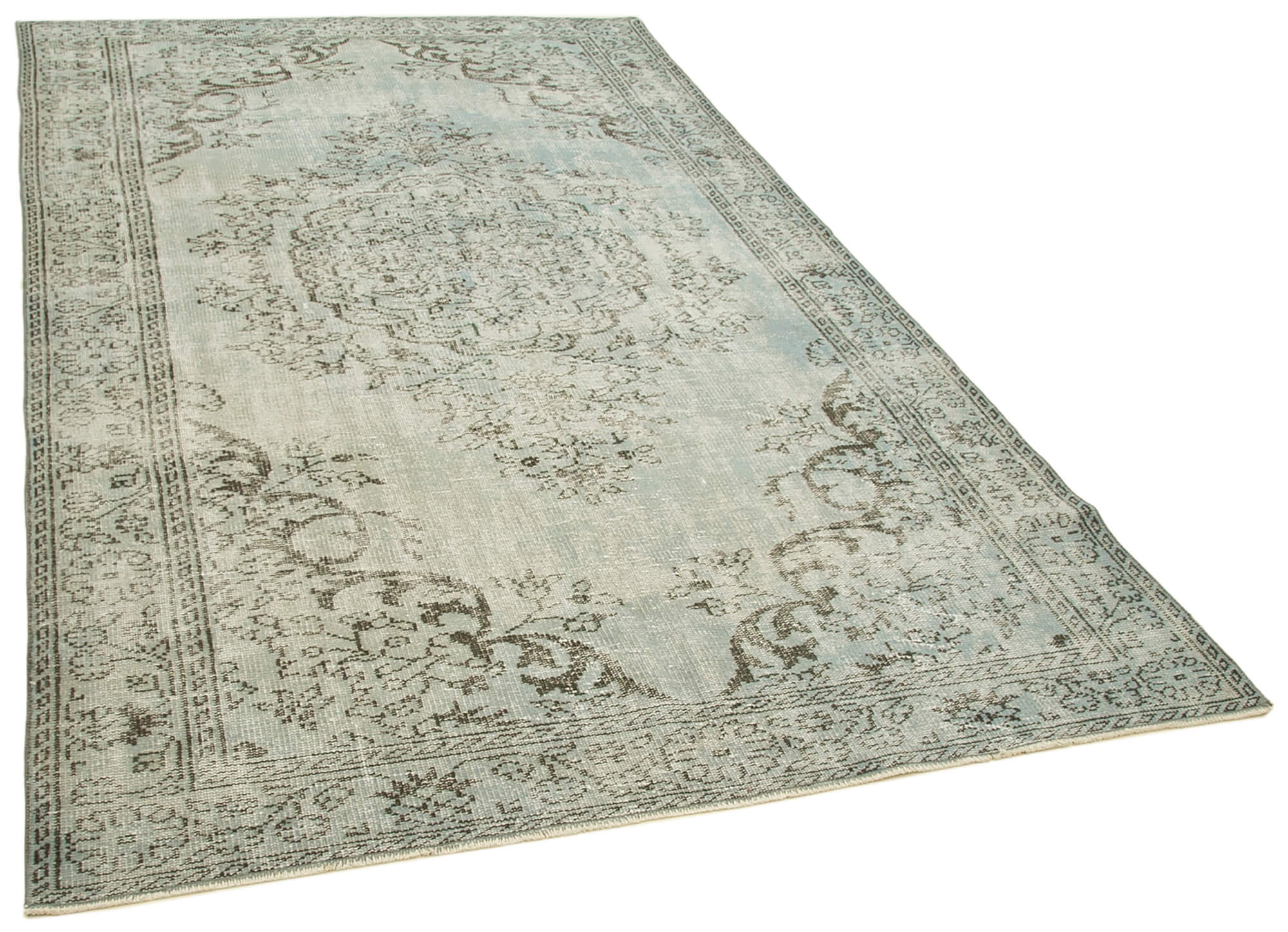 6 x 10 Blue Overdyed Rug - 5572