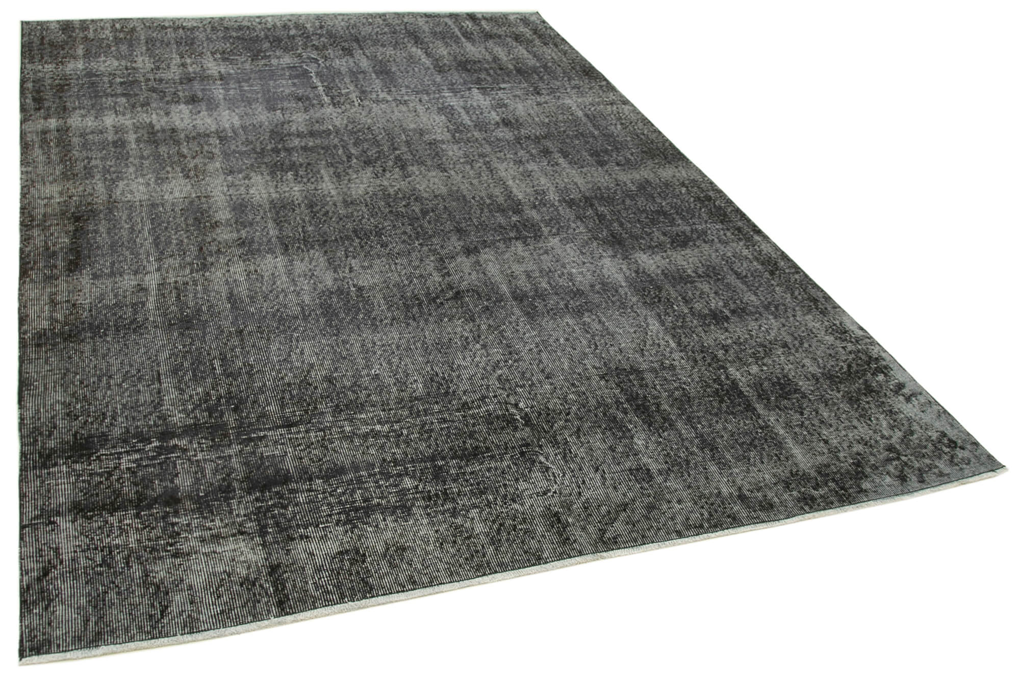 6 x 9 Black Overdyed Rug - 5573