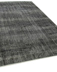 6 x 9 Black Overdyed Rug - 5573