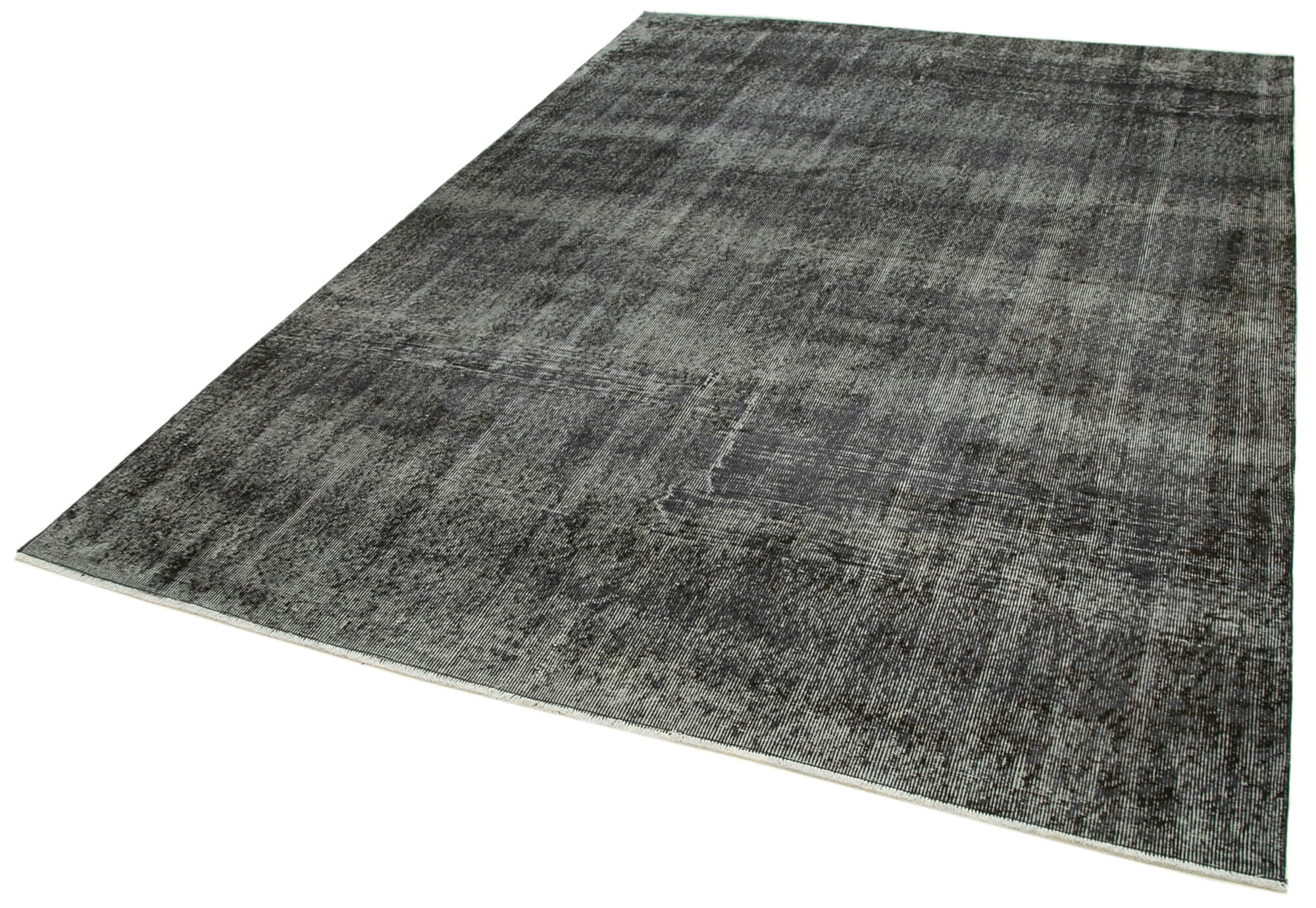 6 x 9 Black Overdyed Rug - 5573