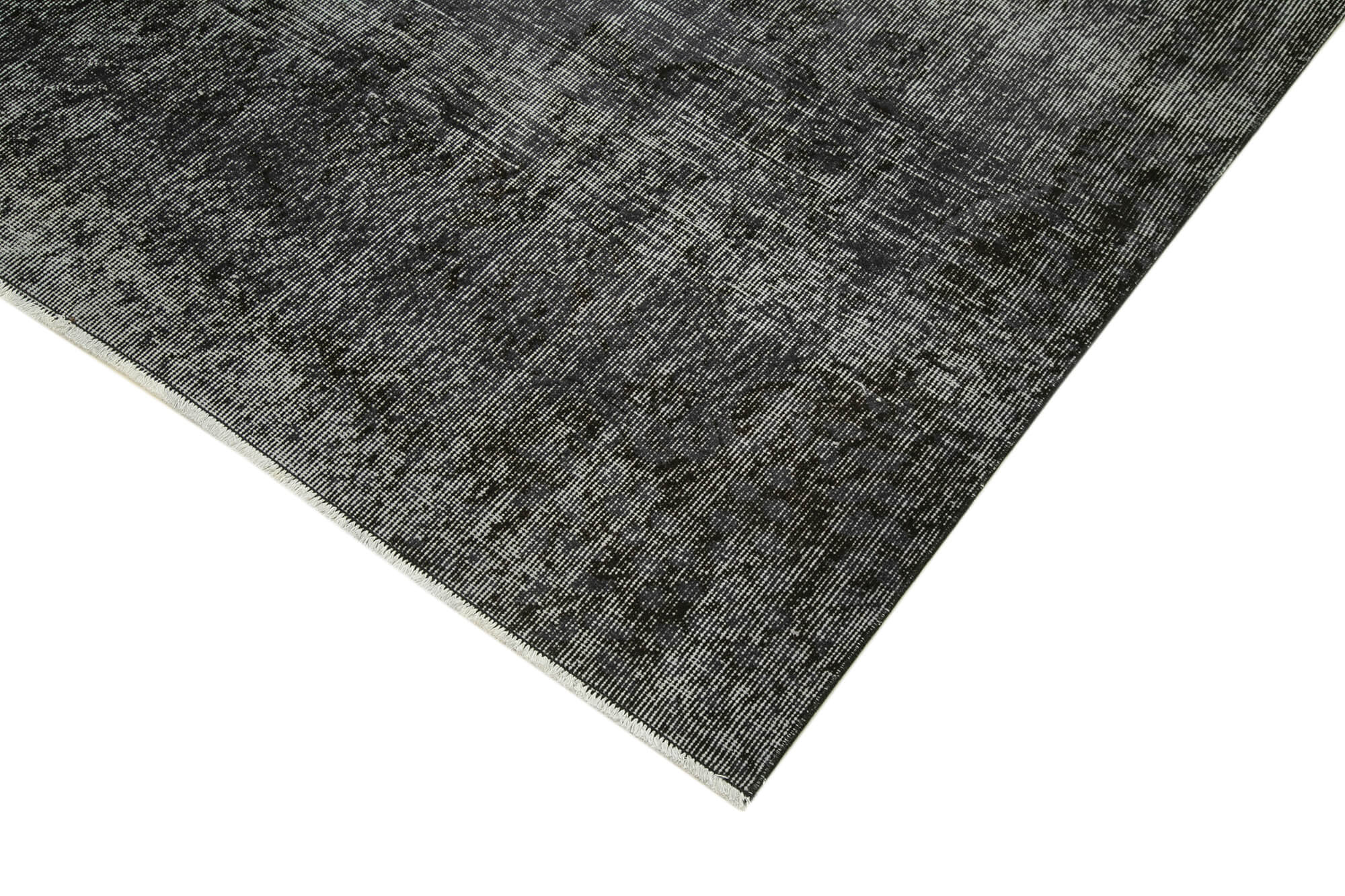 6 x 9 Black Overdyed Rug - 5573