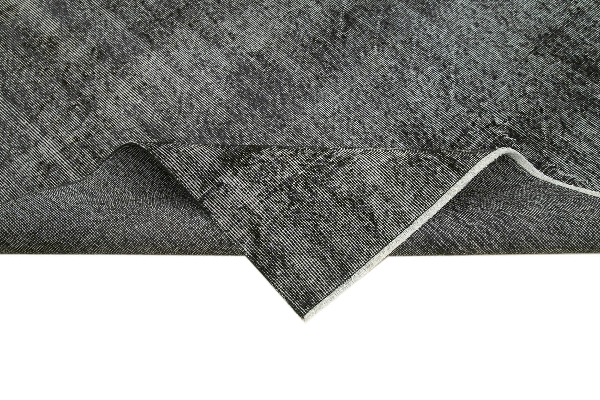 6 x 9 Black Overdyed Rug - 5573