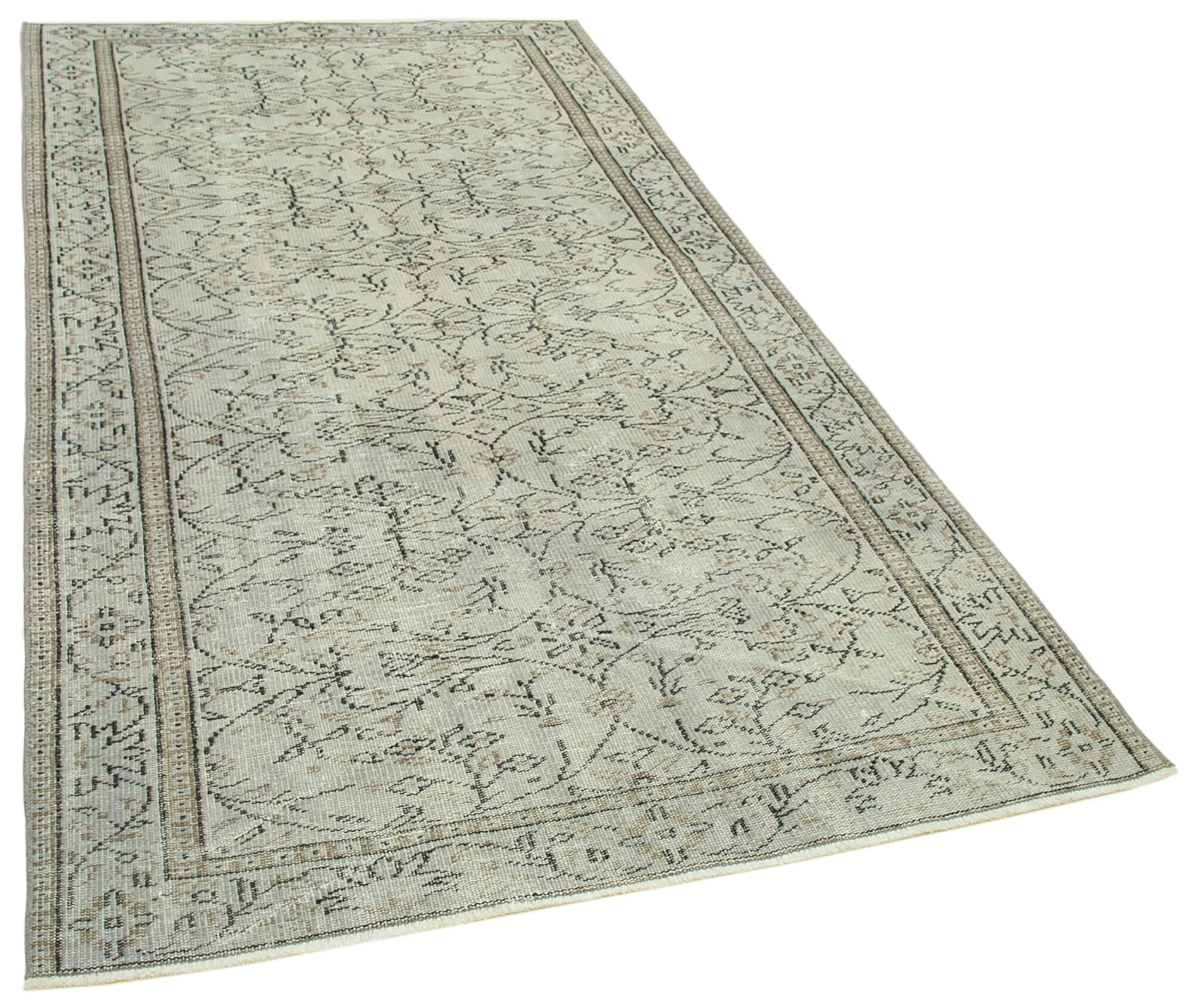 4 x 9 Grey Overdyed Rug - 5575