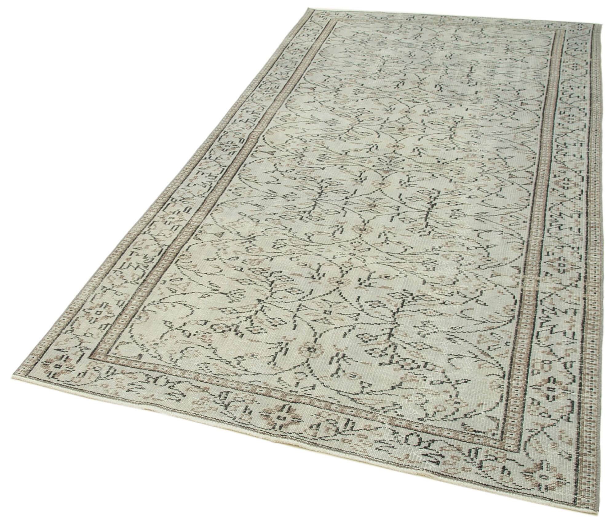 4 x 9 Grey Overdyed Rug - 5575