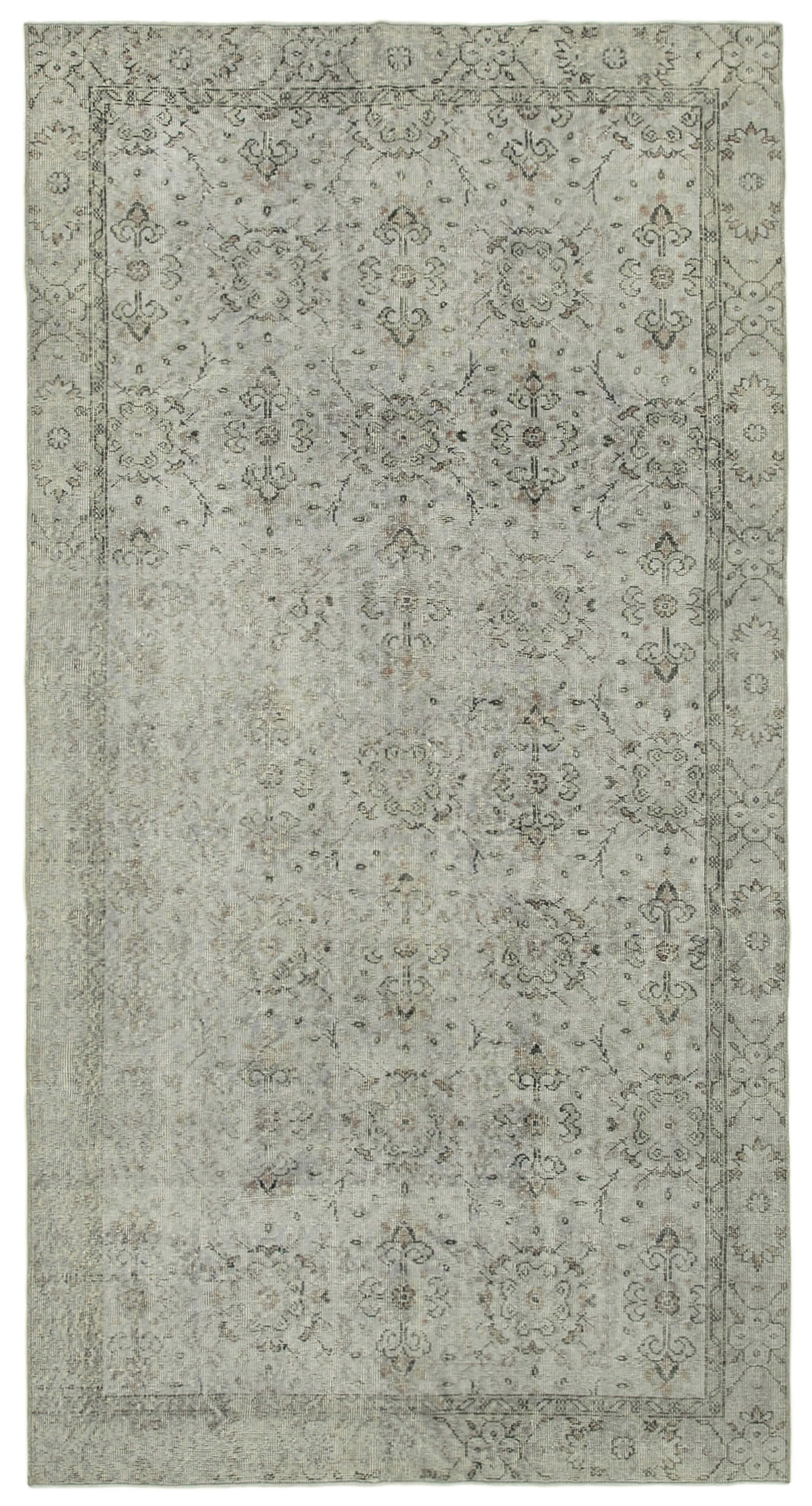 5 x 10 Grey Overdyed Rug - 5579