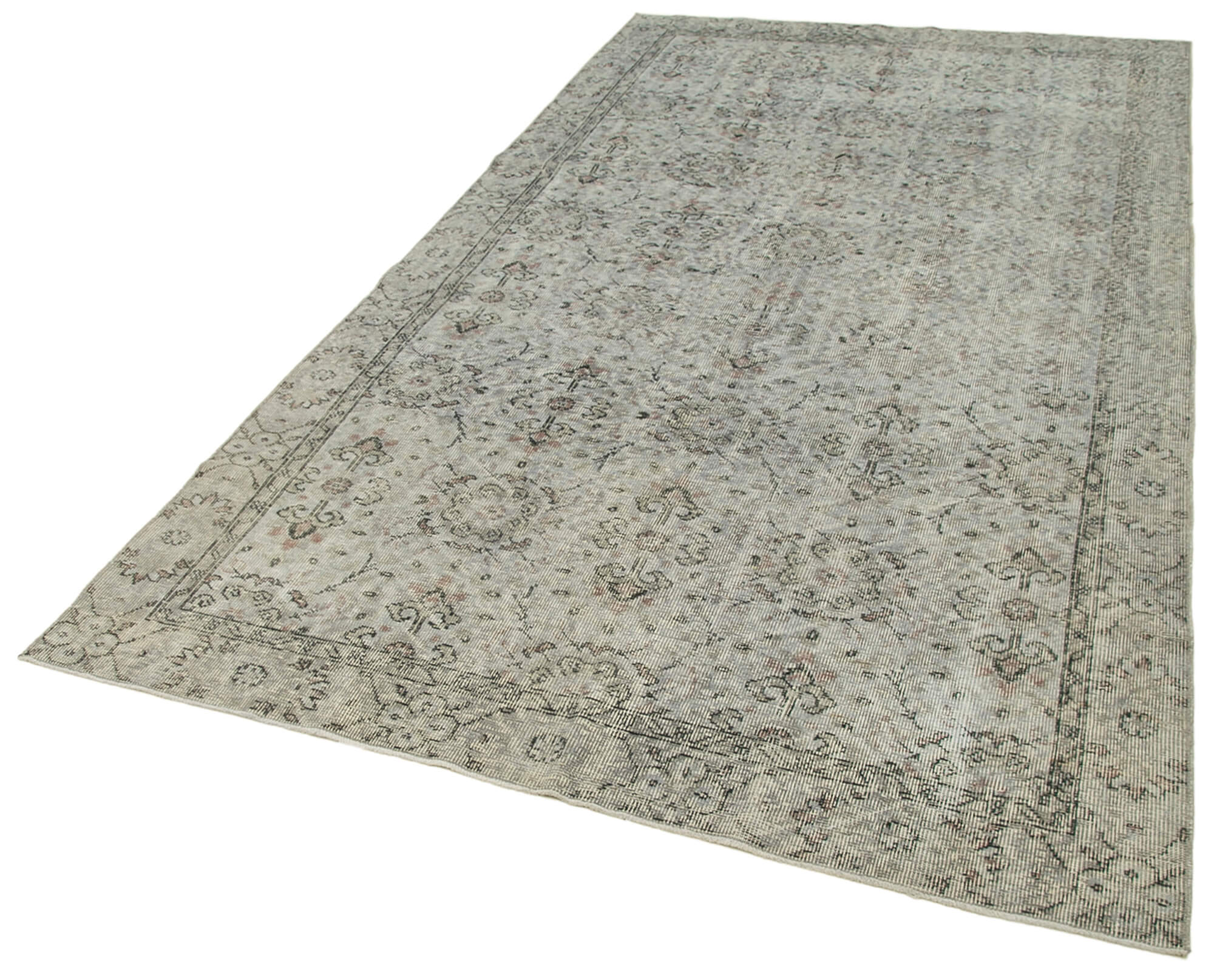 5 x 10 Grey Overdyed Rug - 5579