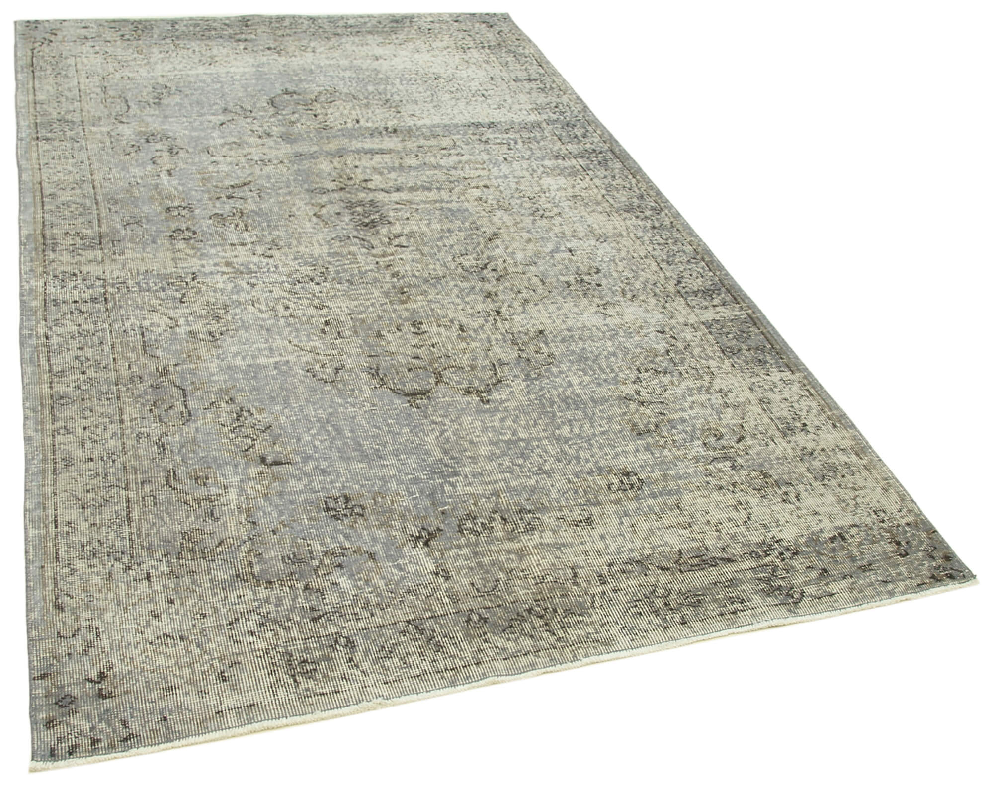 5 x 8 Grey Overdyed Rug - 5582