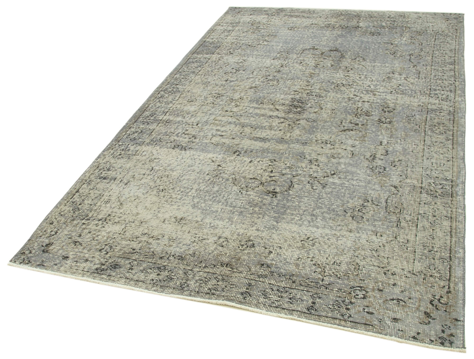 5 x 8 Grey Overdyed Rug - 5582