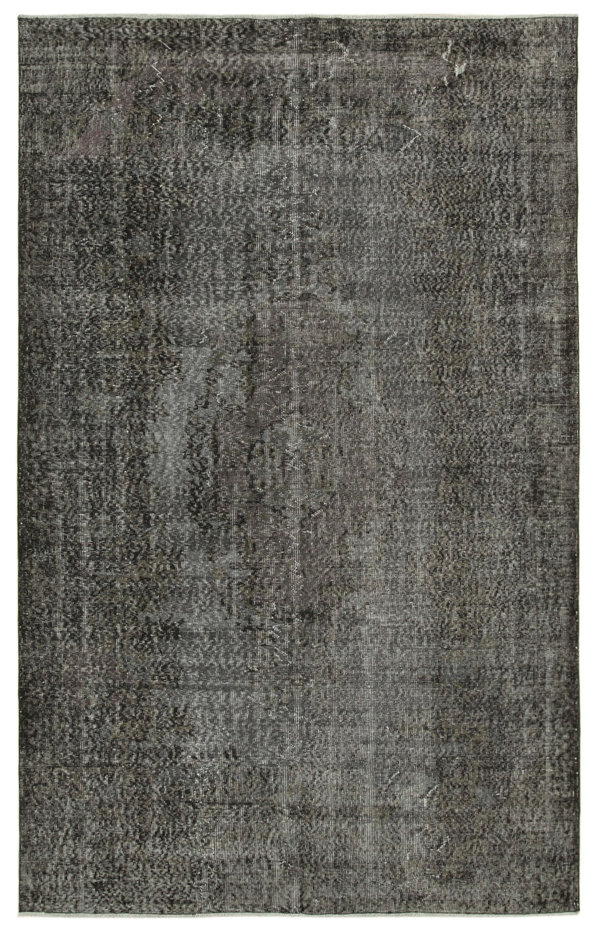 6 x 10 Black Overdyed Rug - 5583