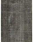 6 x 10 Black Overdyed Rug - 5583