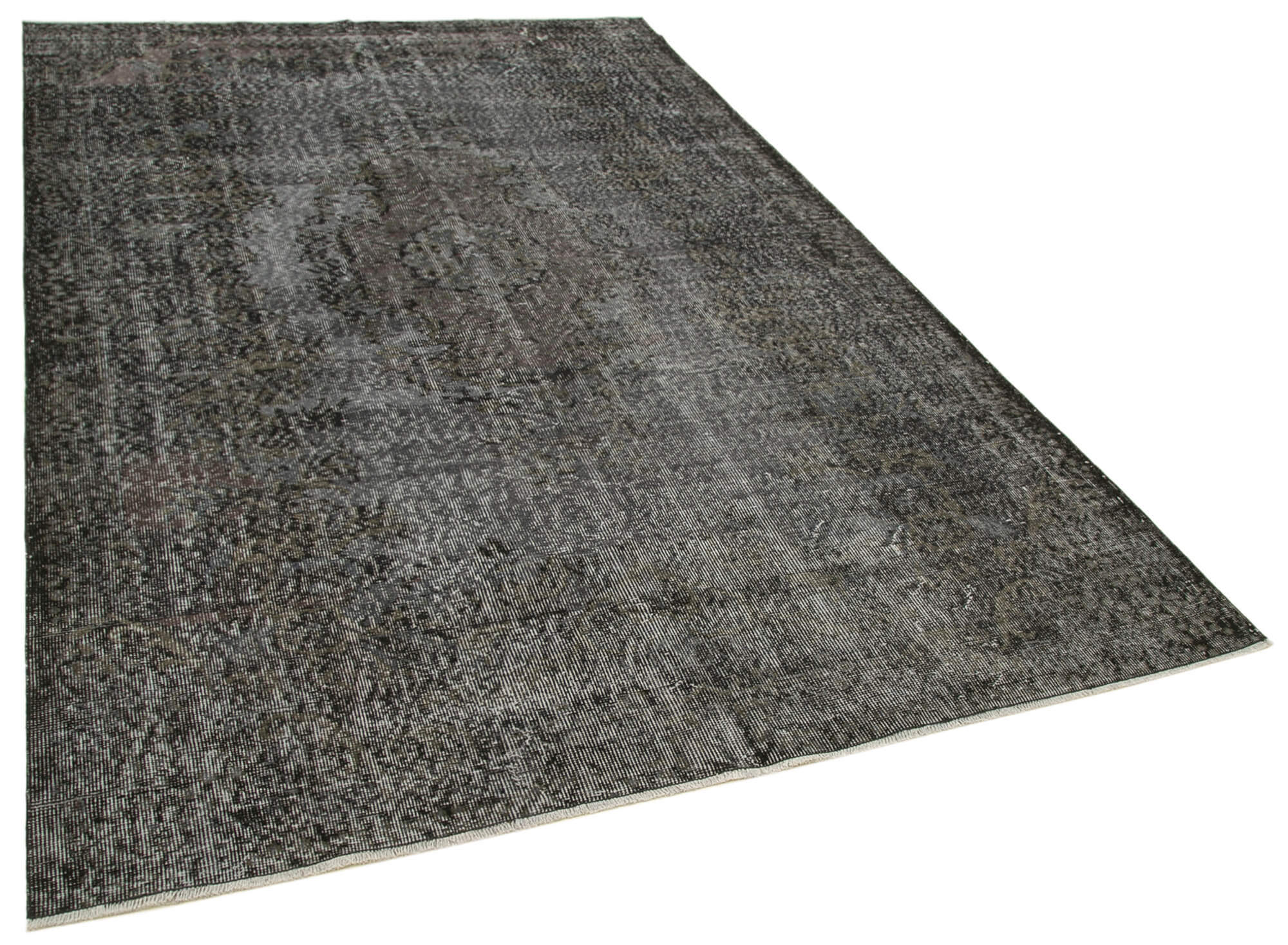 6 x 10 Black Overdyed Rug - 5583