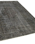 6 x 10 Black Overdyed Rug - 5583