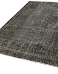 6 x 10 Black Overdyed Rug - 5583