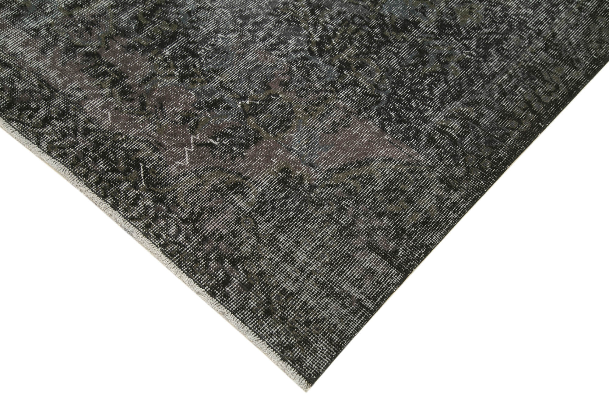 6 x 10 Black Overdyed Rug - 5583