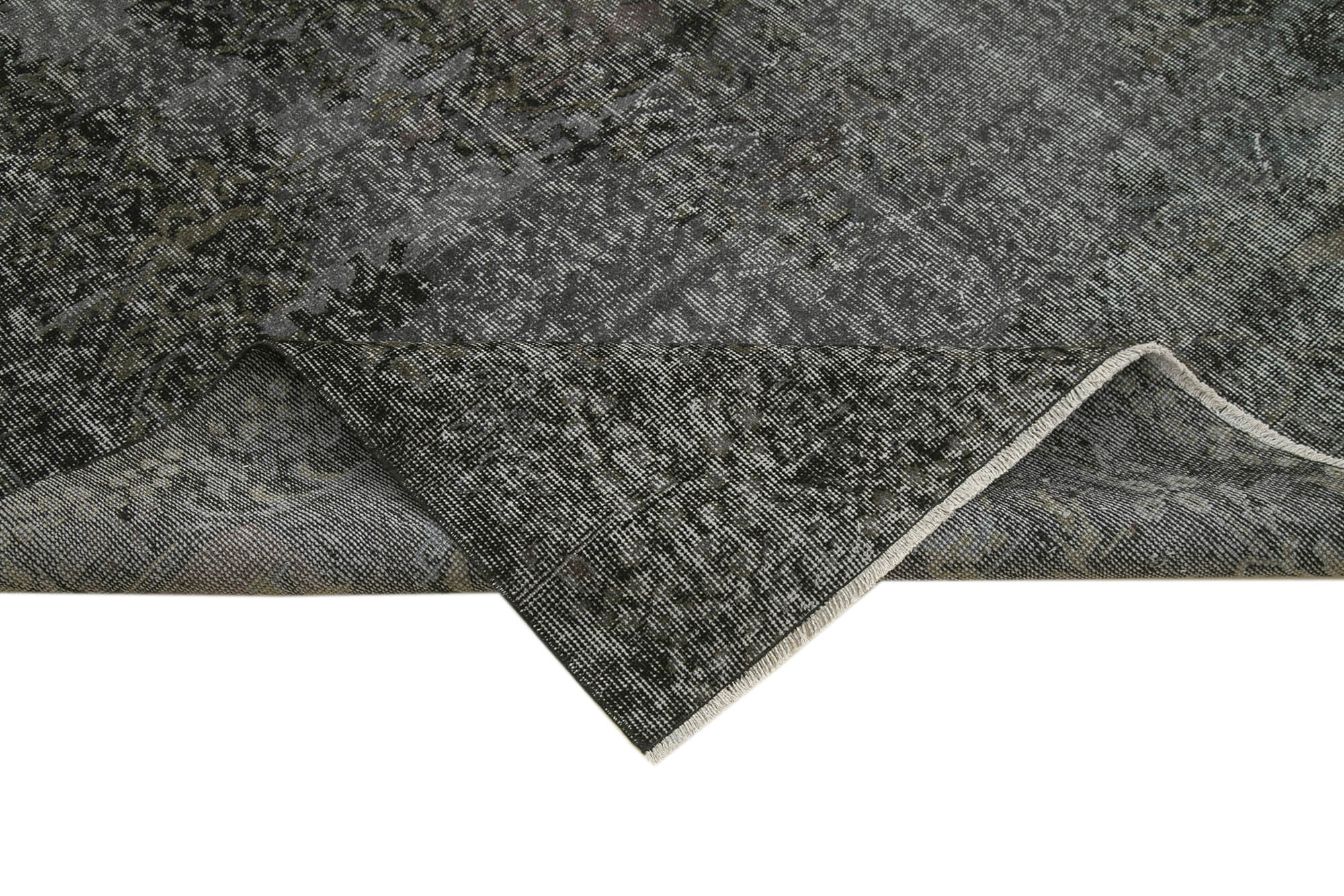 6 x 10 Black Overdyed Rug - 5583