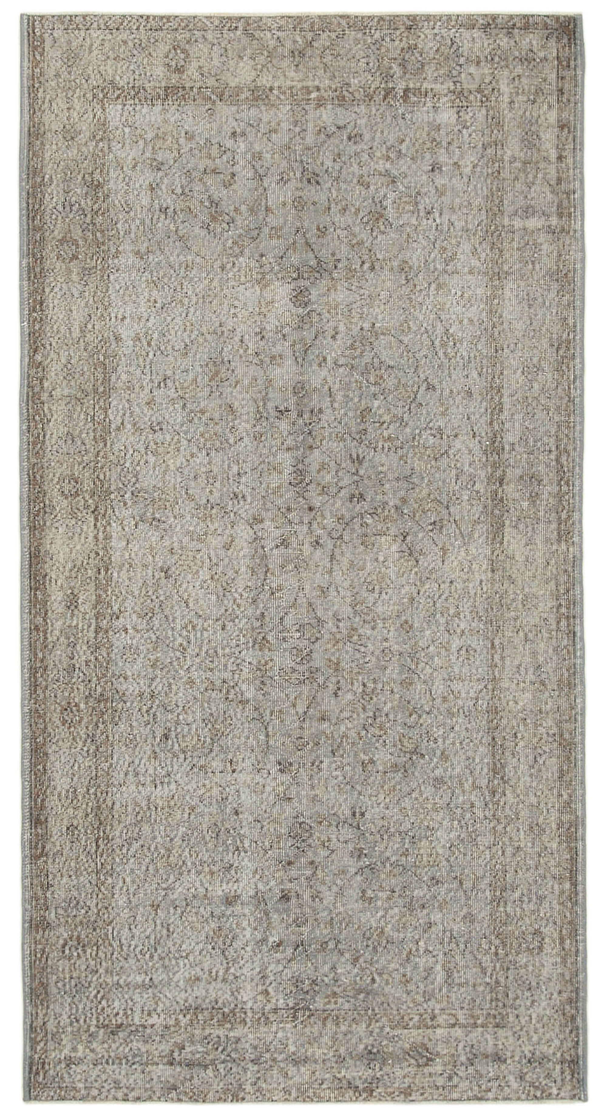 4 x 9 Grey Overdyed Rug - 5584