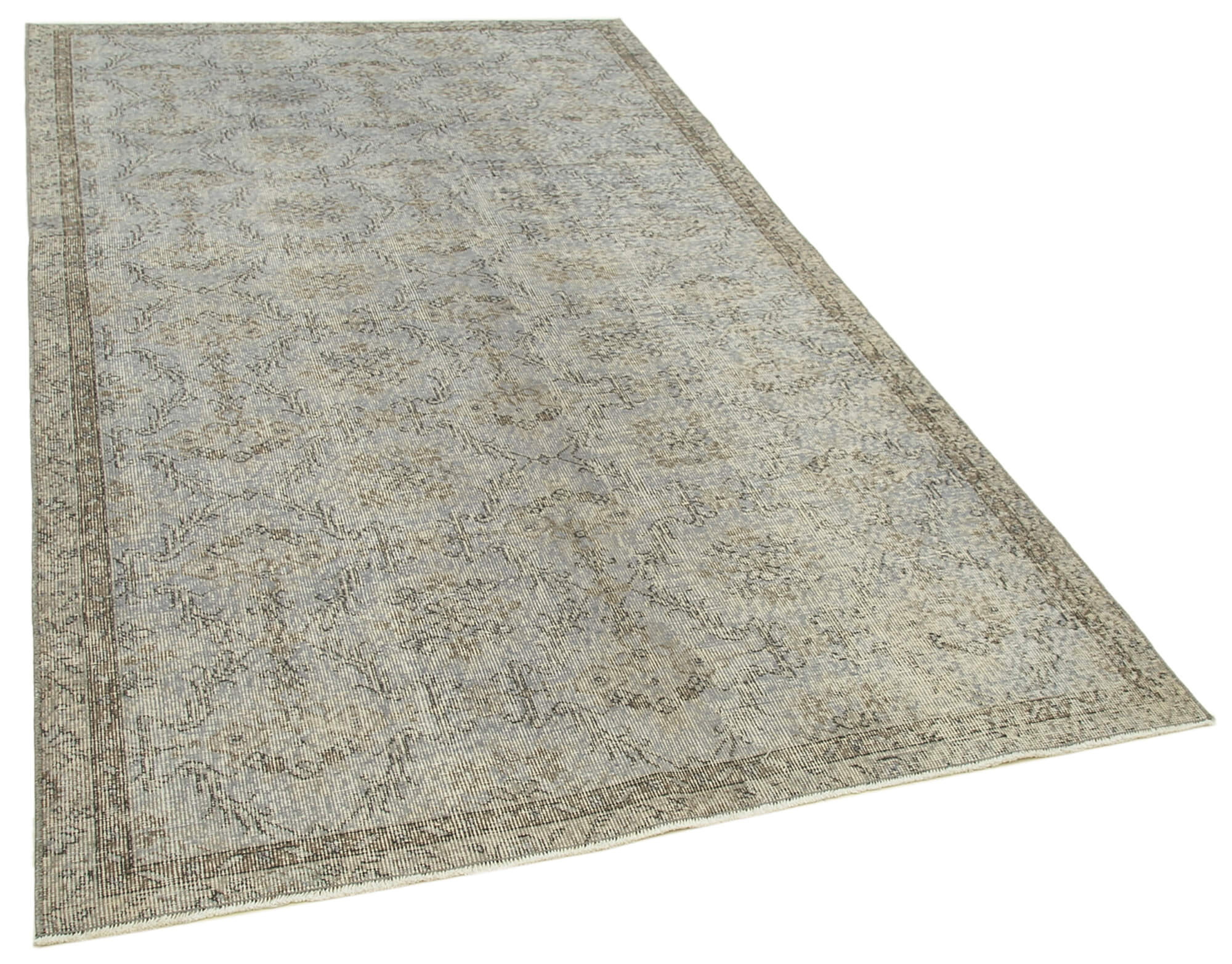 5 x 9 Grey Overdyed Rug - 5586