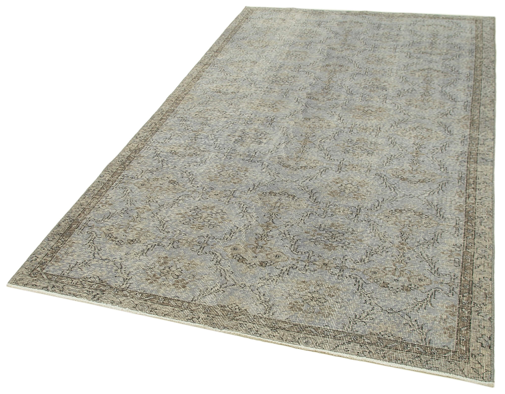 5 x 9 Grey Overdyed Rug - 5586