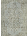 5 x 9 Grey Overdyed Rug - 5587