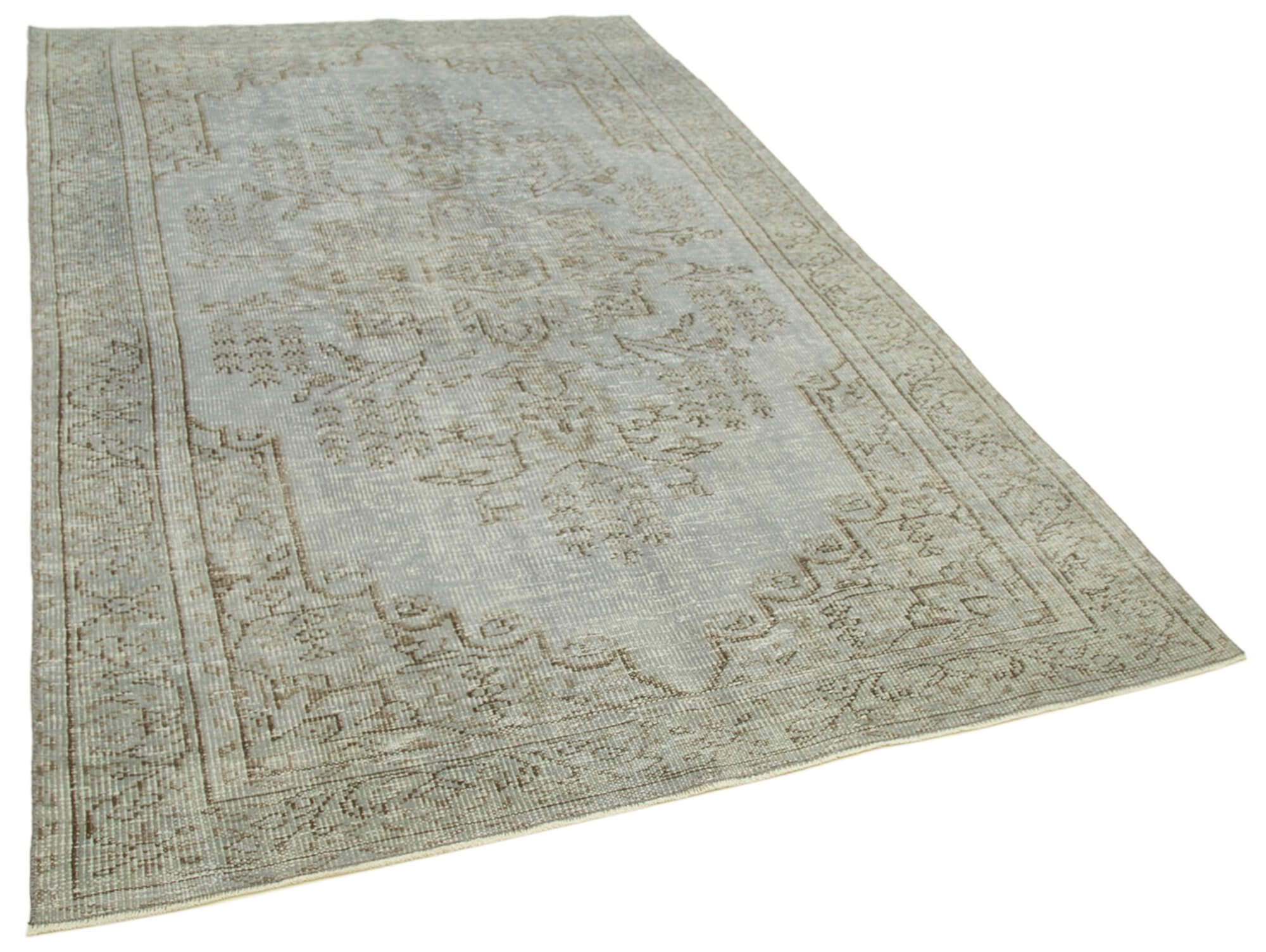 5 x 9 Grey Overdyed Rug - 5587