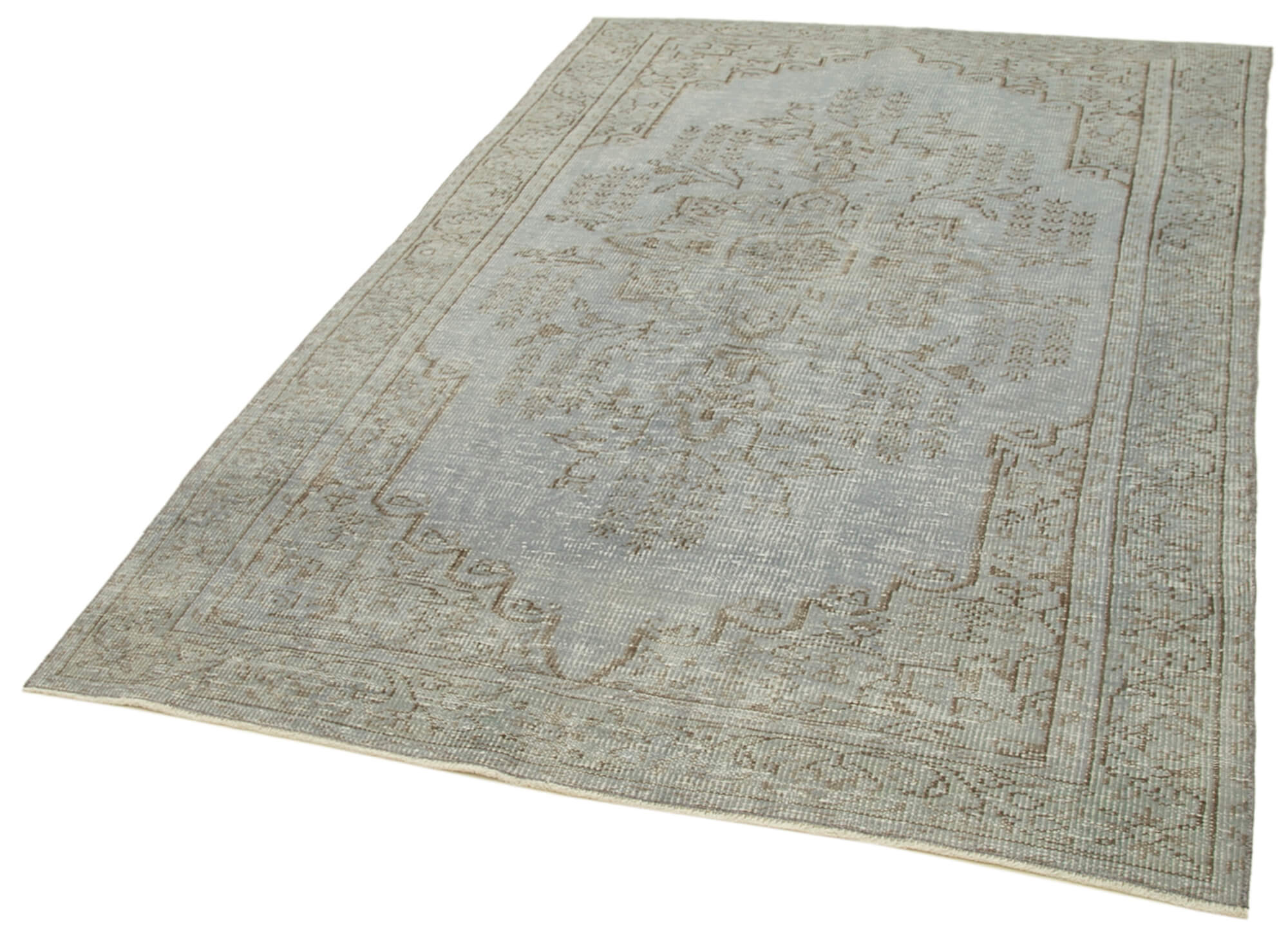 5 x 9 Grey Overdyed Rug - 5587