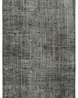 5 x 8 Black Overdyed Rug - 5589