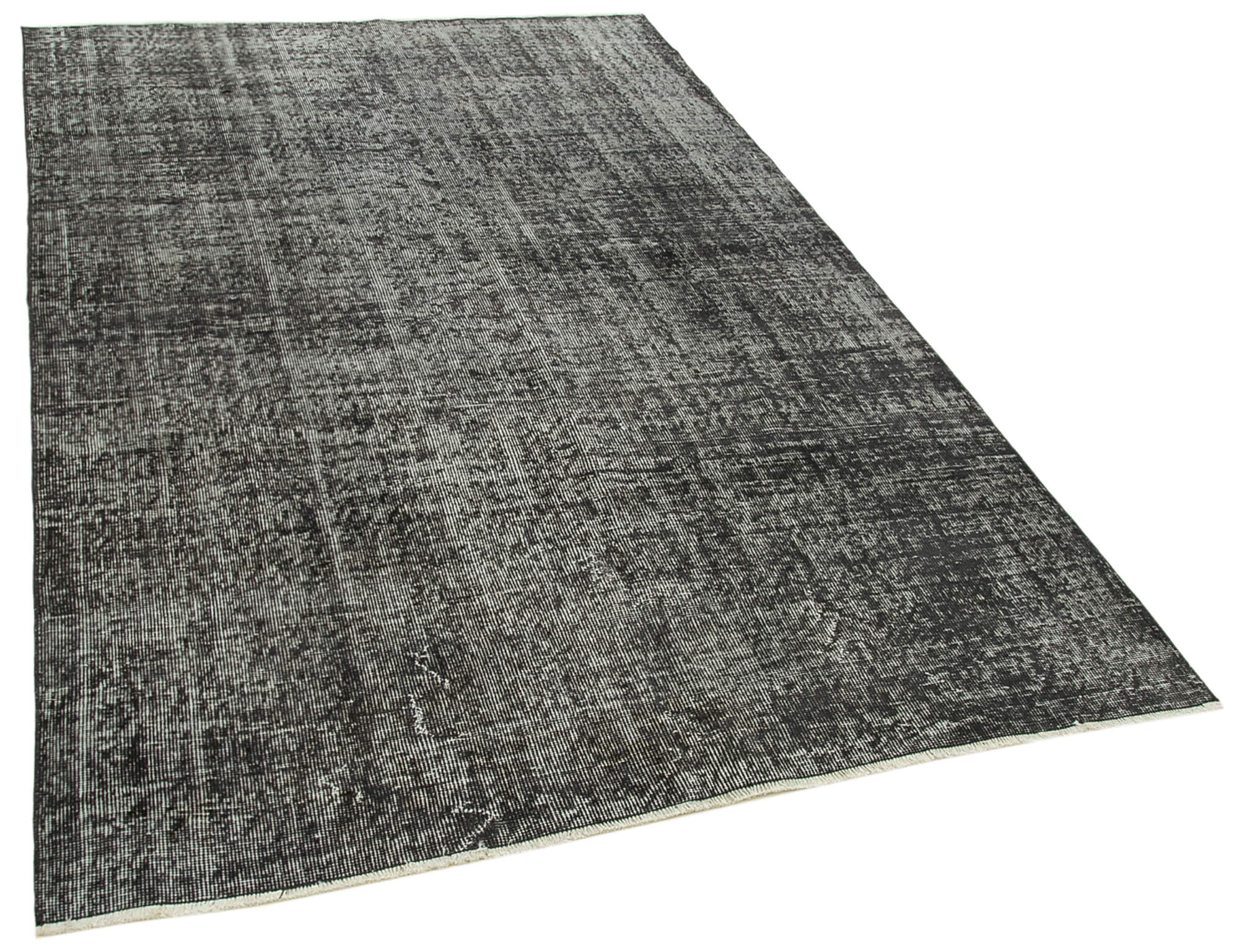 5 x 8 Black Overdyed Rug - 5589