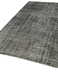 5 x 8 Black Overdyed Rug - 5589