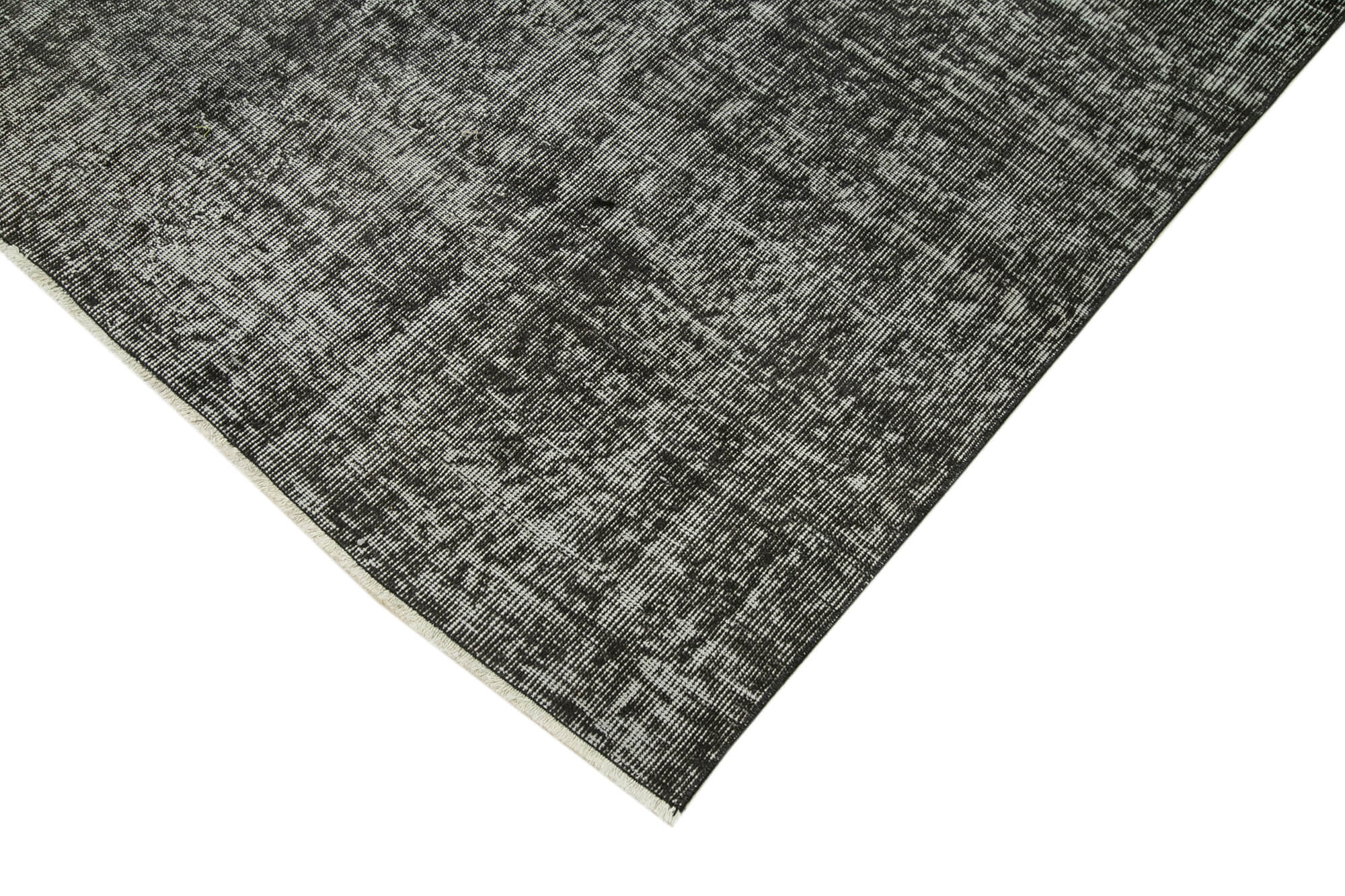 5 x 8 Black Overdyed Rug - 5589