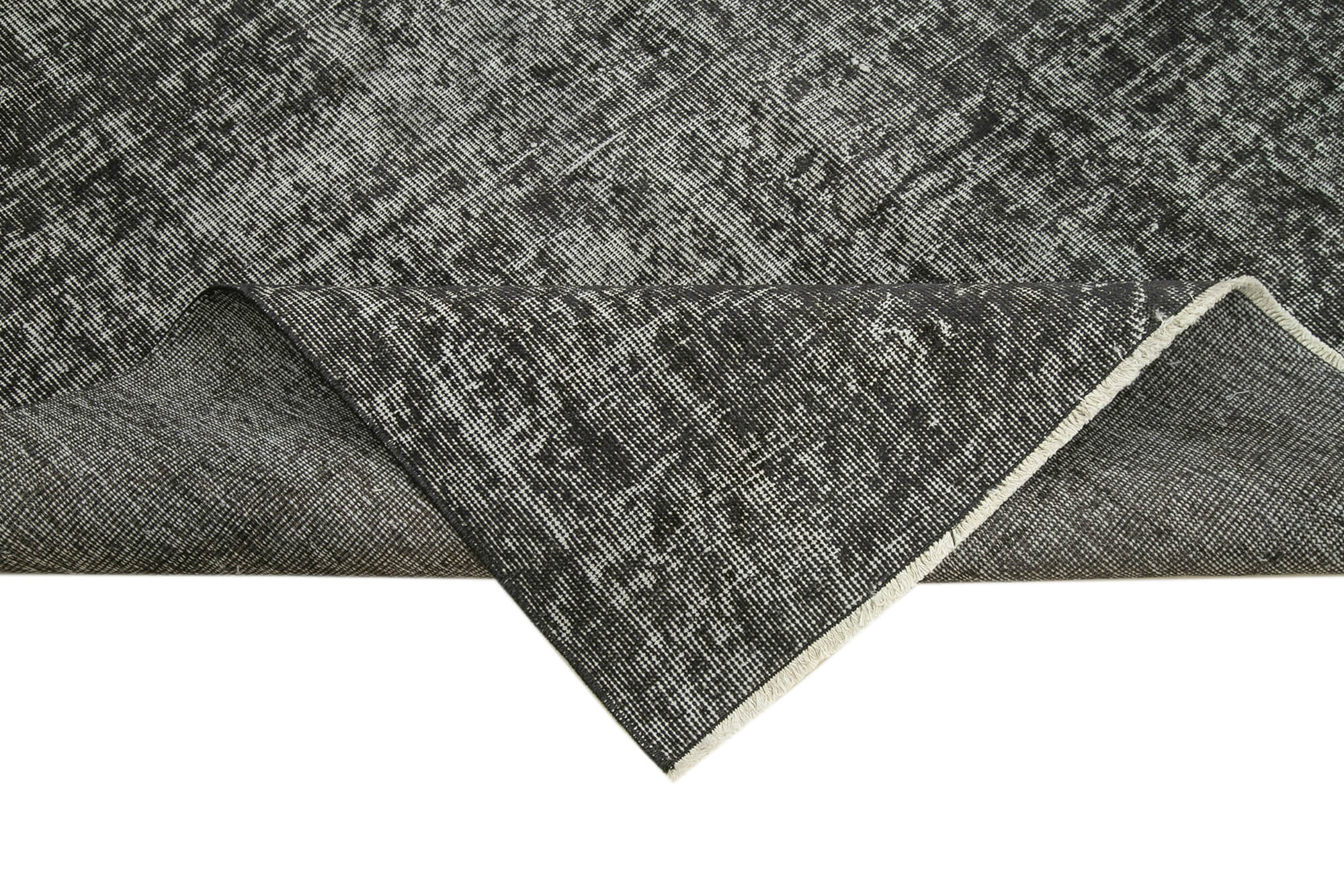 5 x 8 Black Overdyed Rug - 5589