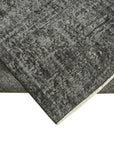 5 x 8 Black Overdyed Rug - 5589