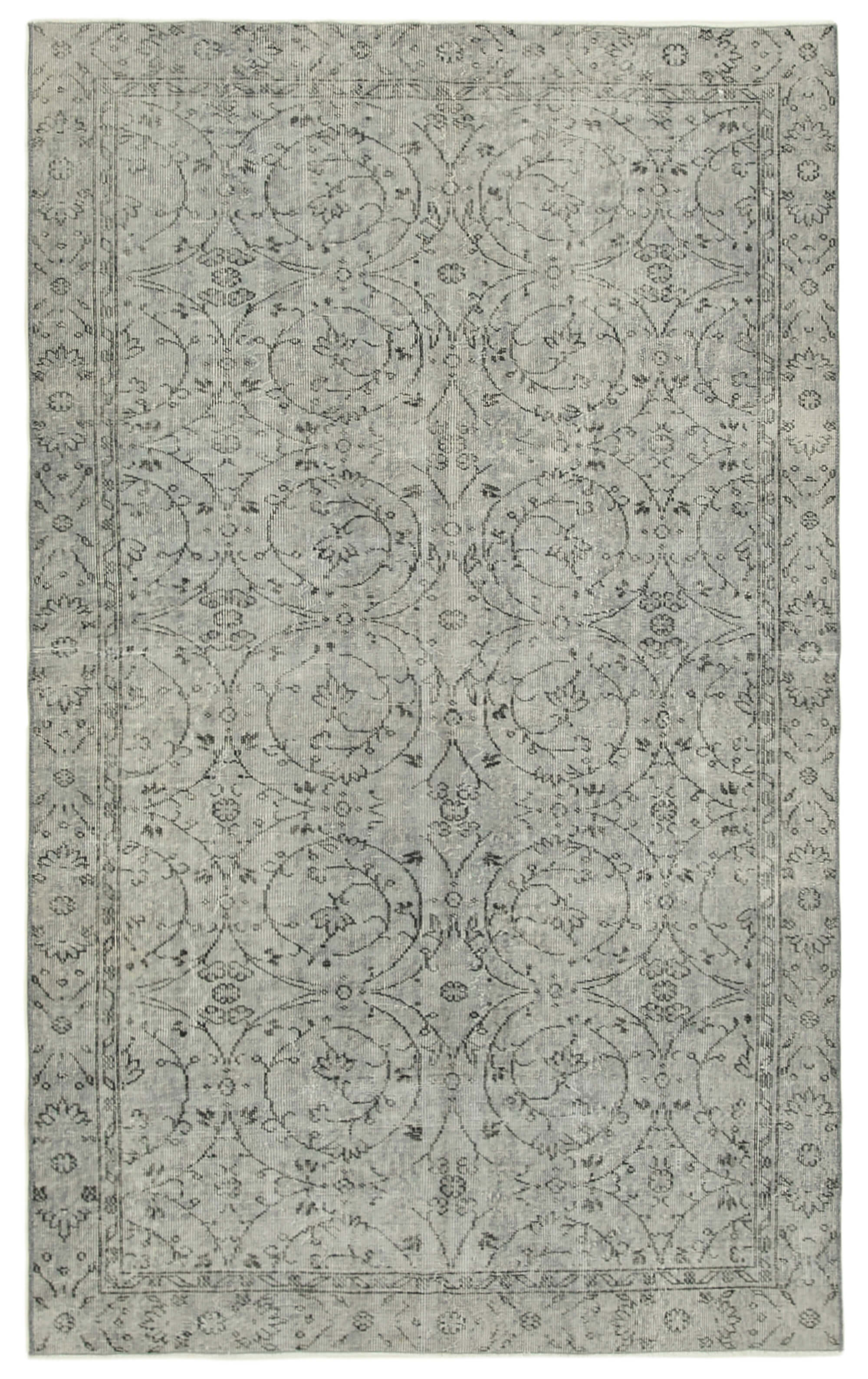 5 x 8 Grey Overdyed Rug - 5590