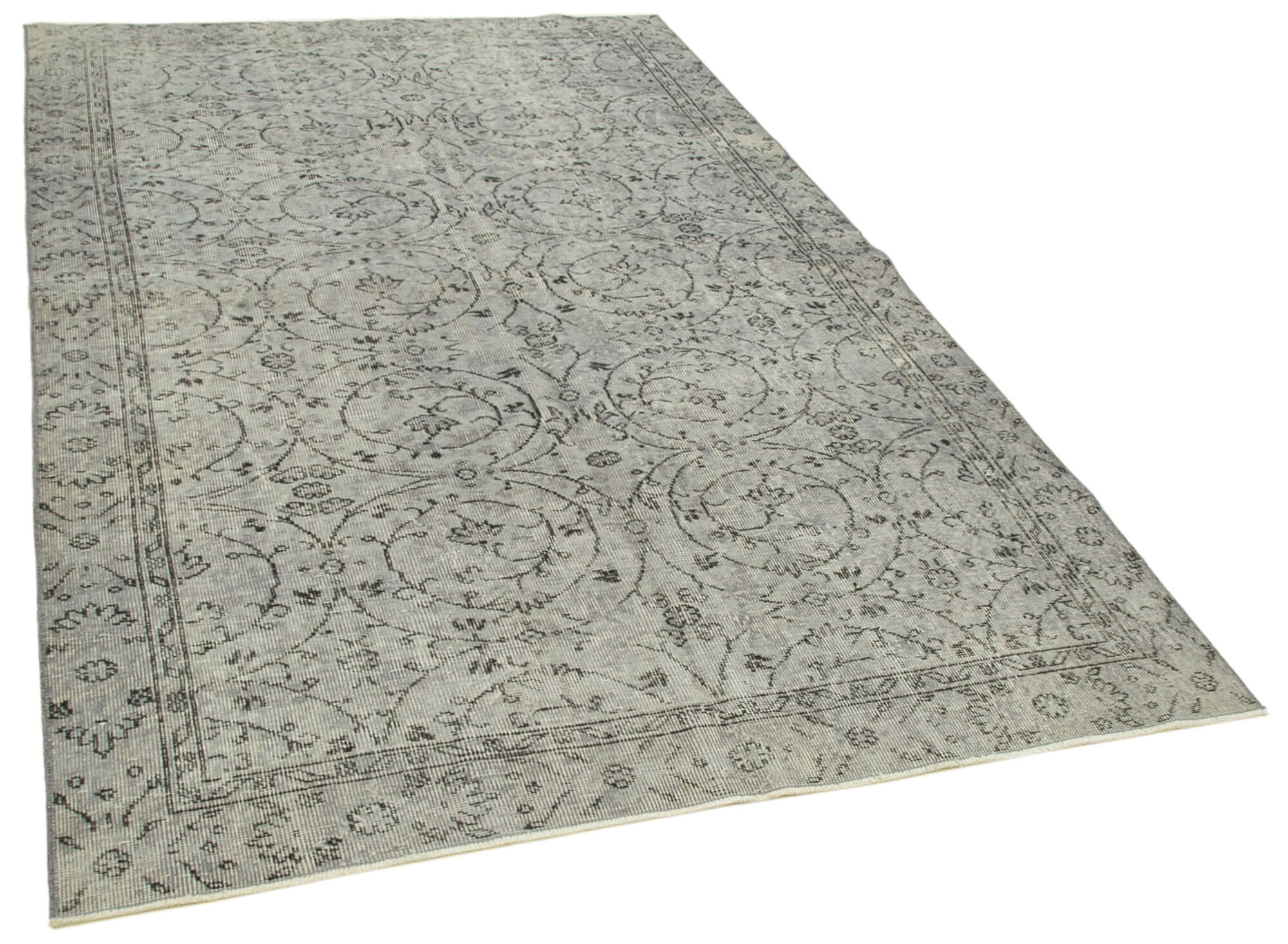 5 x 8 Grey Overdyed Rug - 5590