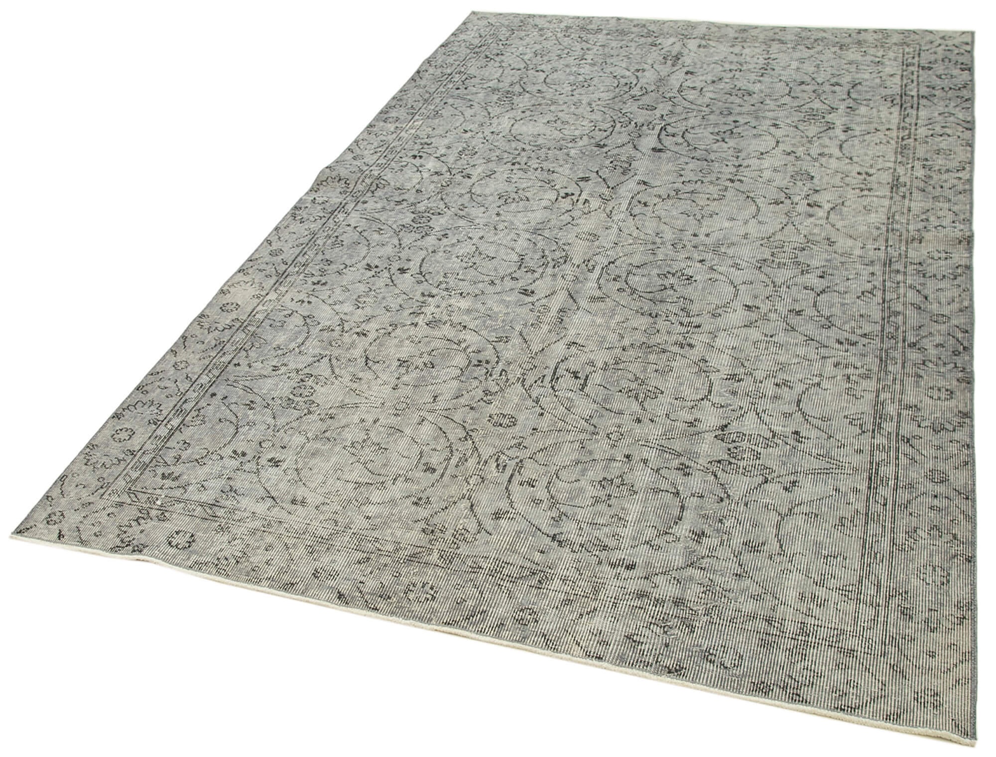 5 x 8 Grey Overdyed Rug - 5590