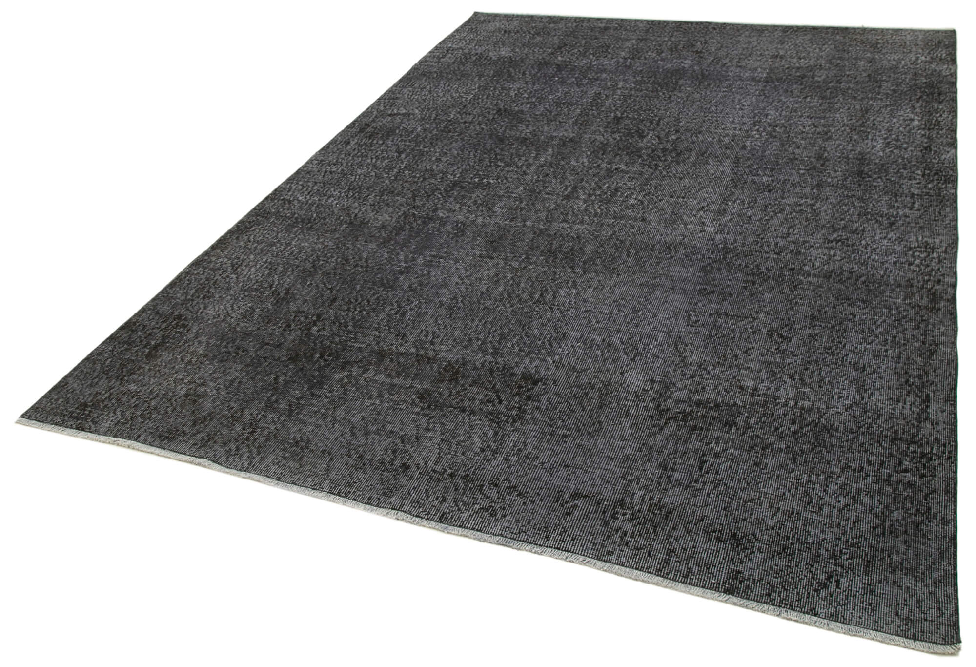 6 x 10 Black Overdyed Rug - 5593