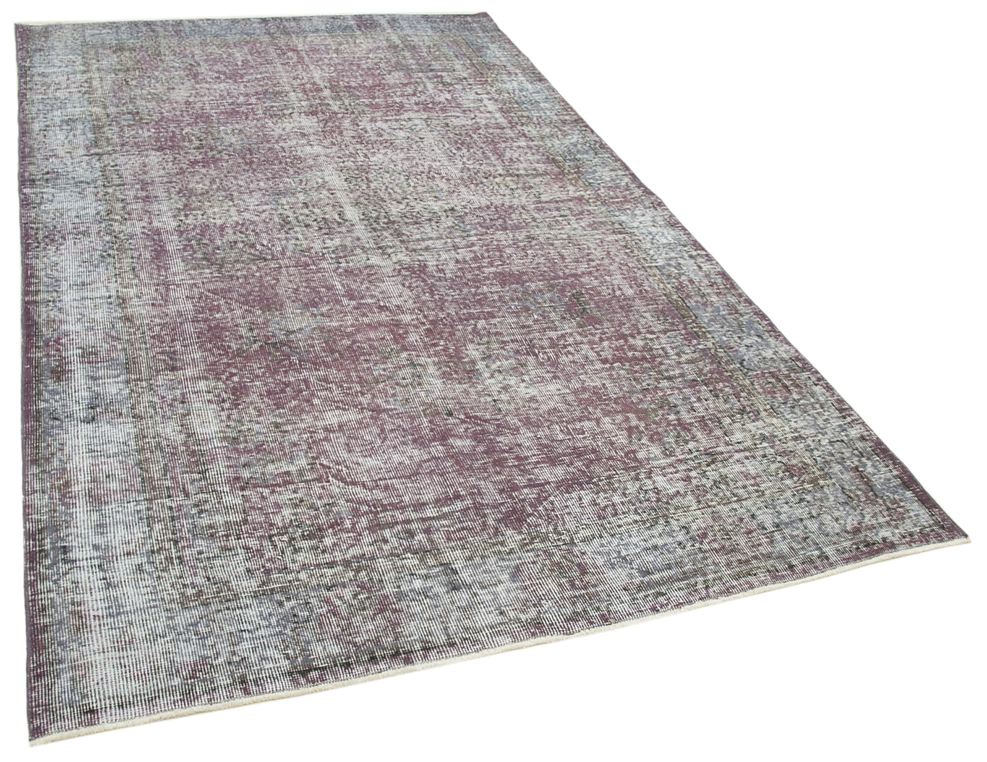 5 x 9 Purple Overdyed Rug - 5596