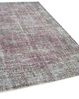 5 x 9 Purple Overdyed Rug - 5596