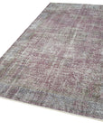 5 x 9 Purple Overdyed Rug - 5596