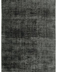 6 x 9 Black Overdyed Rug - 5597