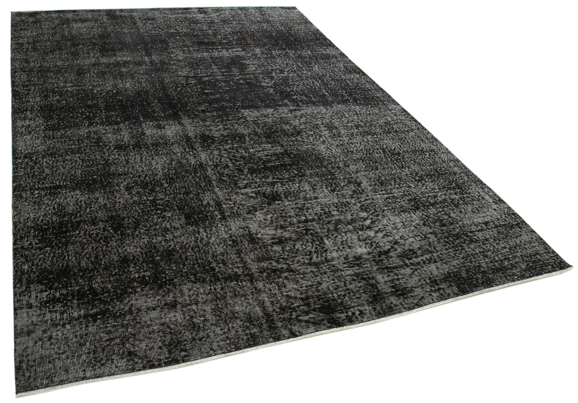 6 x 9 Black Overdyed Rug - 5597