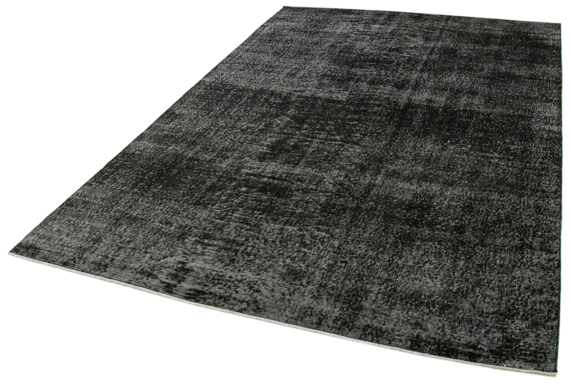 6 x 9 Black Overdyed Rug - 5597